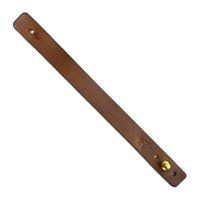 Bracelete de Couro Marrom, vista frontal – DANTE Capelli