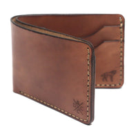 Carteira de Couro Bifold NO.5 Savana, vista frontal – DANTE Capelli