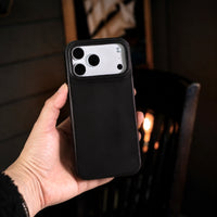 Capa para Iphone Couro Preto