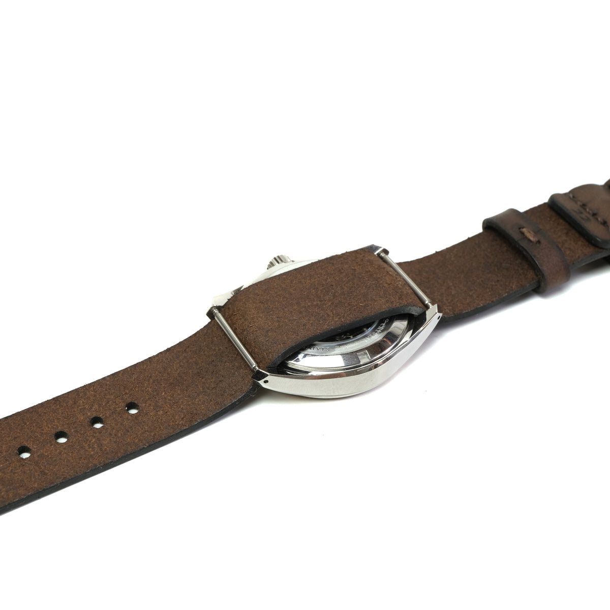 Pulseira Nato de Couro Relógio Marrom