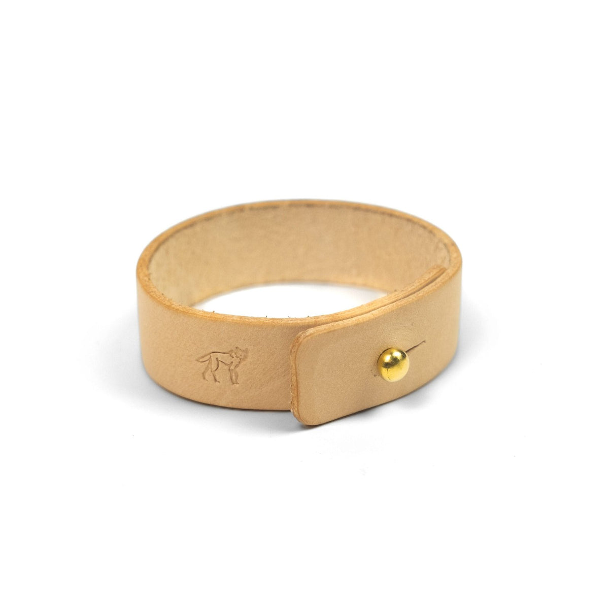 Bracelete de Couro Couro Cru, detalhe do fecho – DANTE Capelli