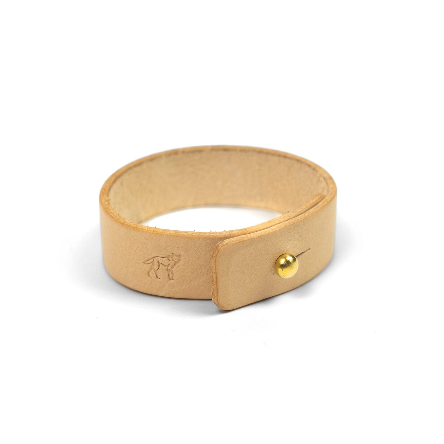 Bracelete de Couro Couro Cru, detalhe do fecho – DANTE Capelli