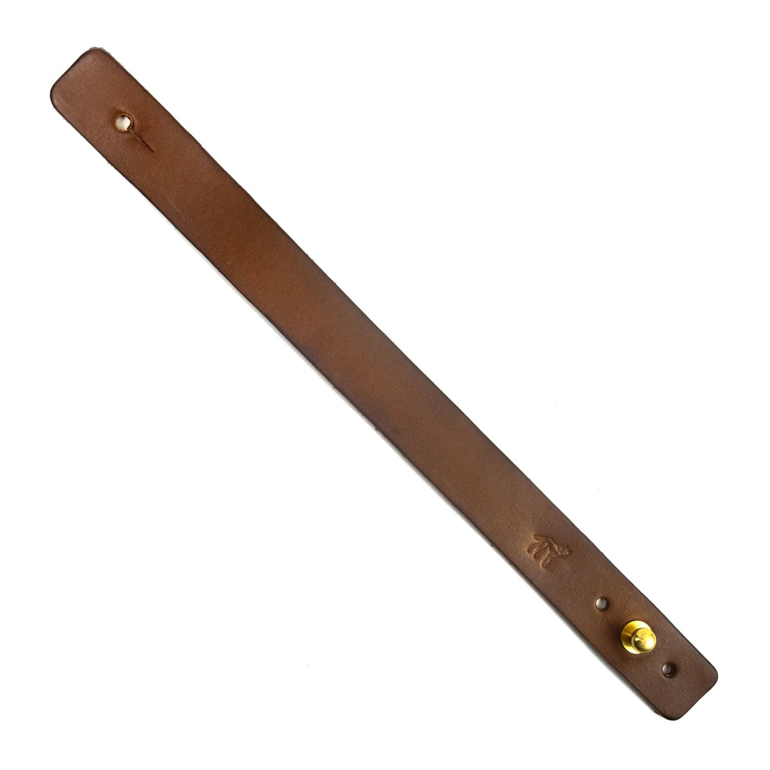 Bracelete de Couro Marrom, vista frontal – DANTE Capelli