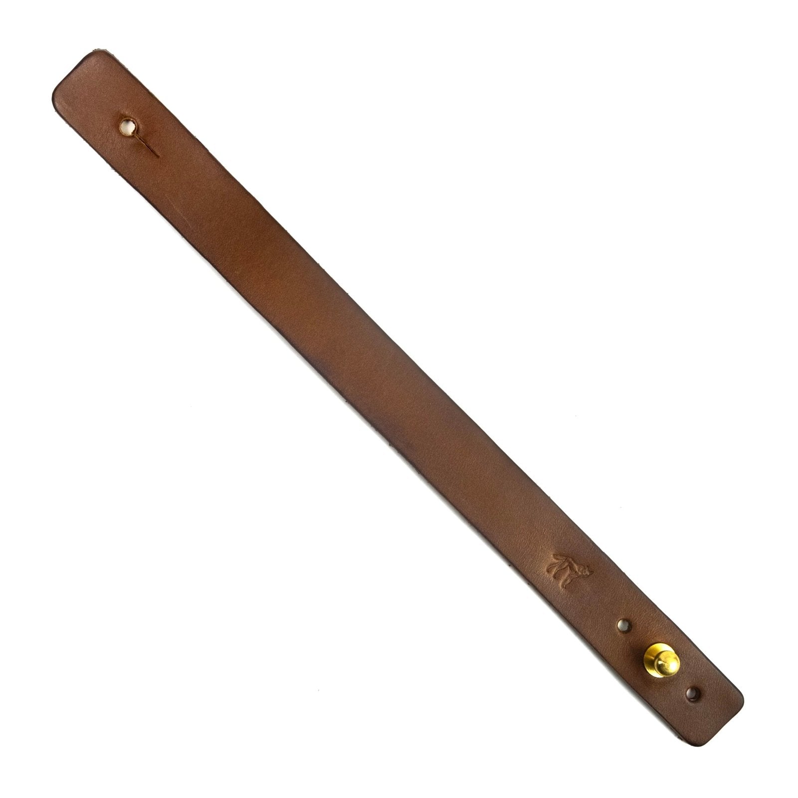 Bracelete de Couro Marrom, vista frontal – DANTE Capelli