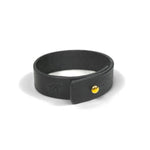 Bracelete de Couro Preto, detalhe do fecho – DANTE Capelli