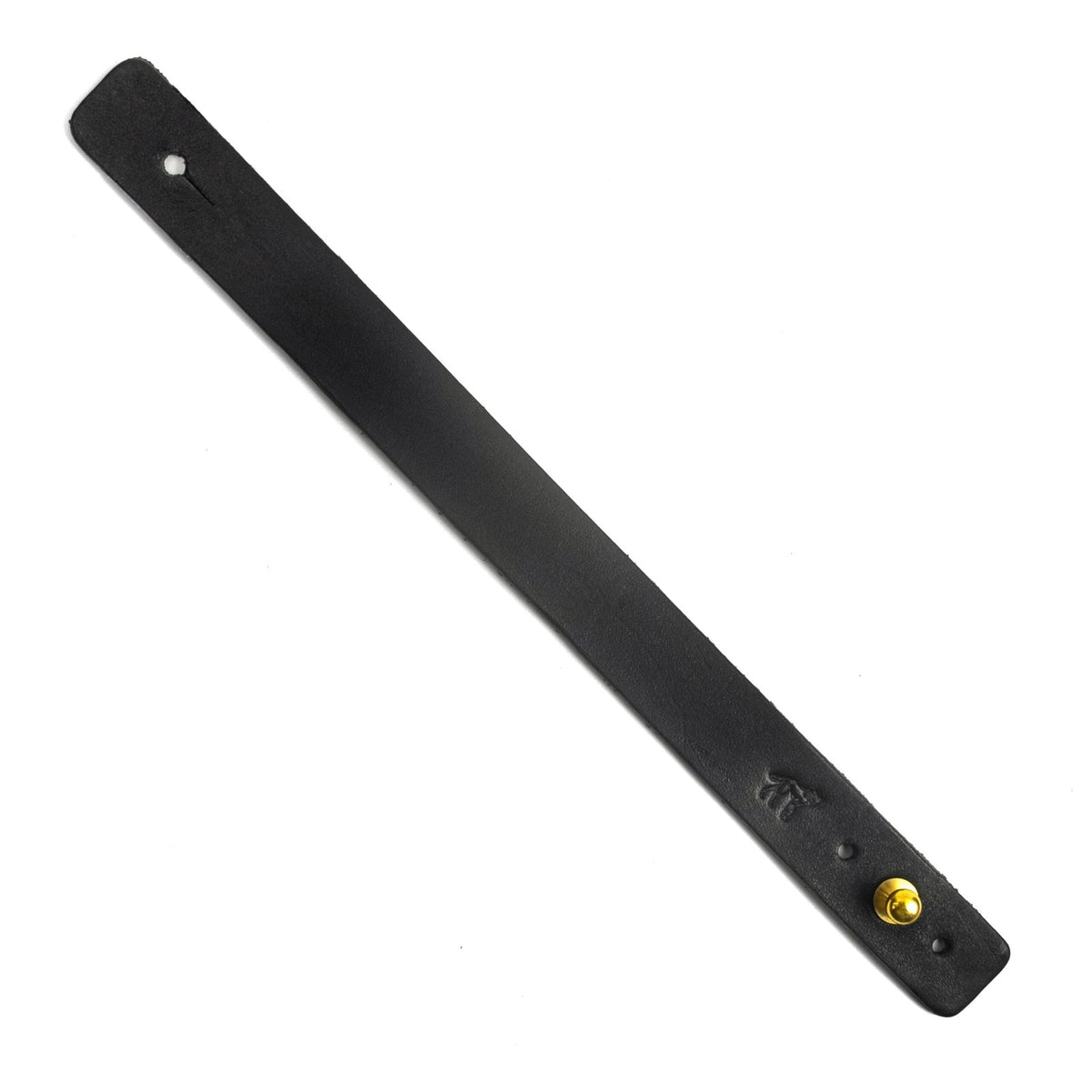 Bracelete de Couro Preto, vista frontal – DANTE Capelli