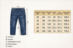 Calça Jeans Selvedge Ukon em denim cru, still editorial – DANTE Capelli