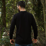 Camisa Colt Henley Manga Longa Preta em algodão premium, still completo – DANTE Capelli