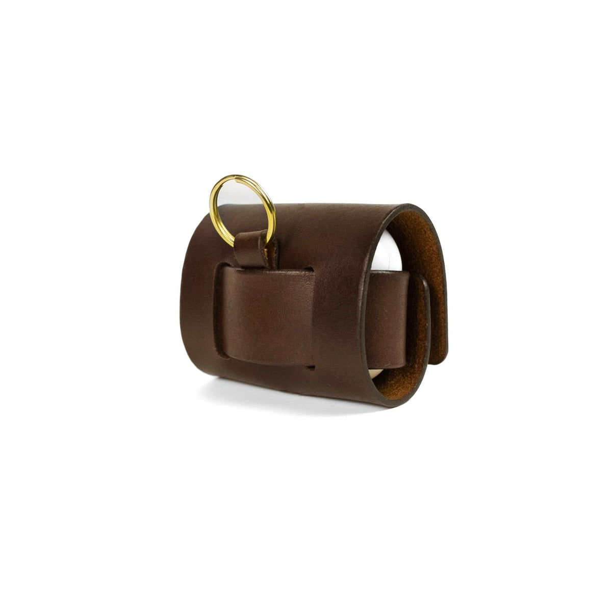 Capa de Couro AirPods Marrom, segundo still – DANTE Capelli