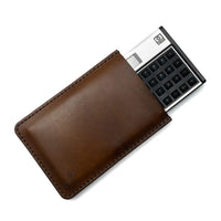 Capa de Couro para Calculadora HP12c, vista frontal – DANTE Capelli