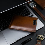 Capa de Couro para Calculadora HP12c, vista lateral – DANTE Capelli