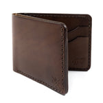 Carteira de Couro Bifold No.7 Marrom, tradicional, vista frontal – DANTE Capelli