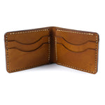 Carteira de Couro Bifold No.7 Savana, vista traseira – DANTE Capelli