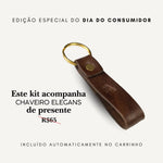 Banner promocional do Kit Porta-Passaporte e Identificador de Bagagem Marrom – DANTE Capelli