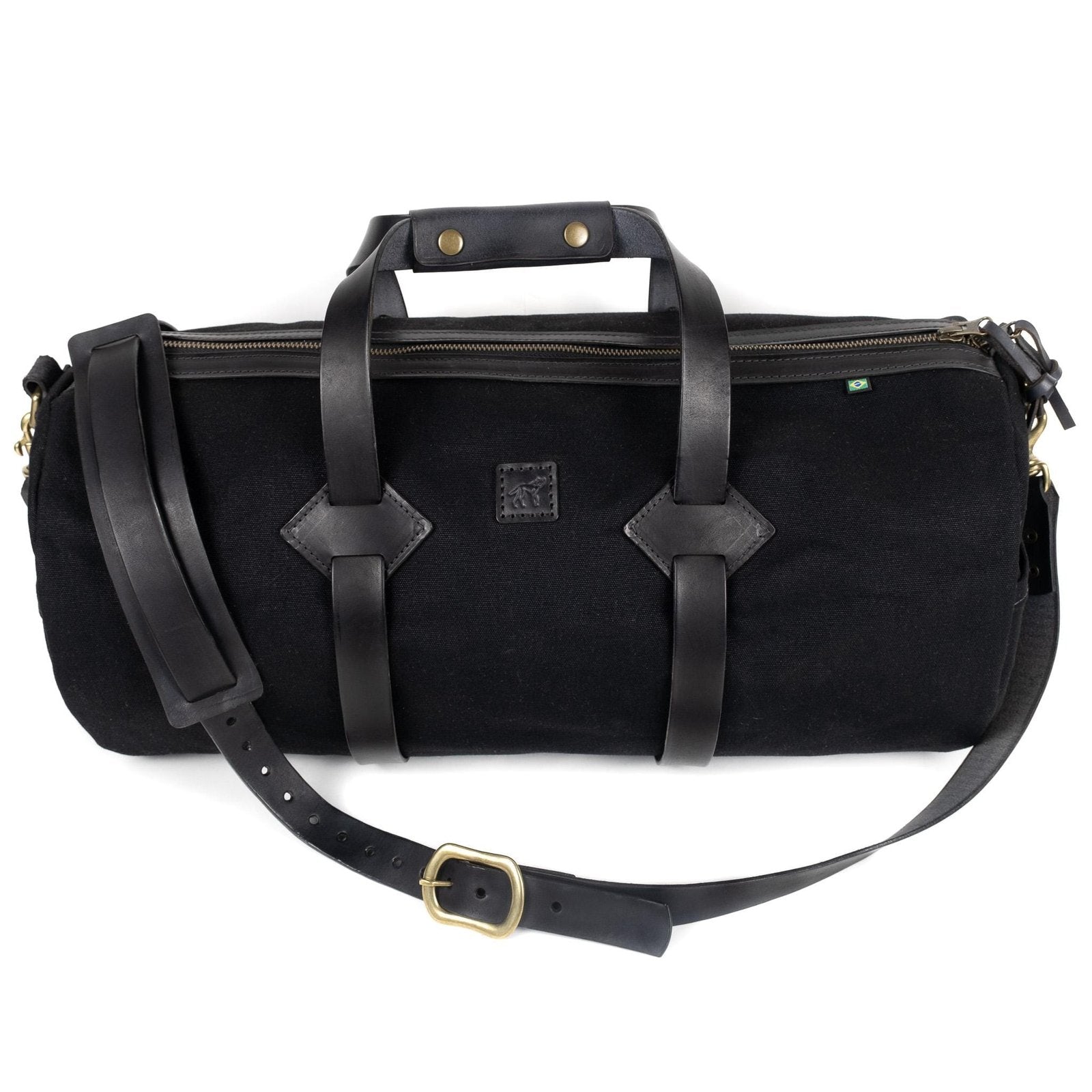 Mala Duffle Bandeirantes Preta, vista frontal – DANTE Capelli
