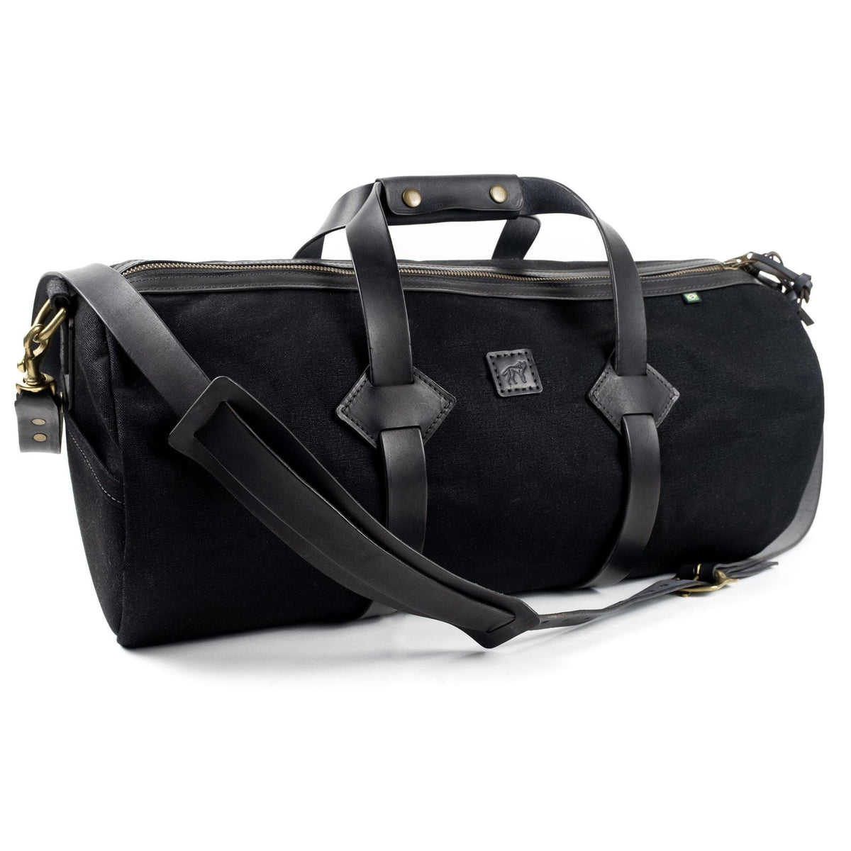 Mala Duffle Bandeirantes Preta, vista lateral – DANTE Capelli