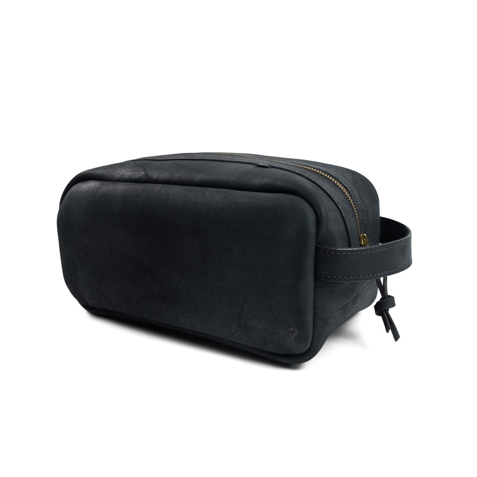 Necessaire em Couro Preta, vista frontal – DANTE Capelli