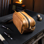 Necessaire em Couro Savana, detalhe do zíper – DANTE Capelli