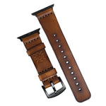 Pulseira de Couro Apple Watch Marrom, vista frontal – DANTE Capelli