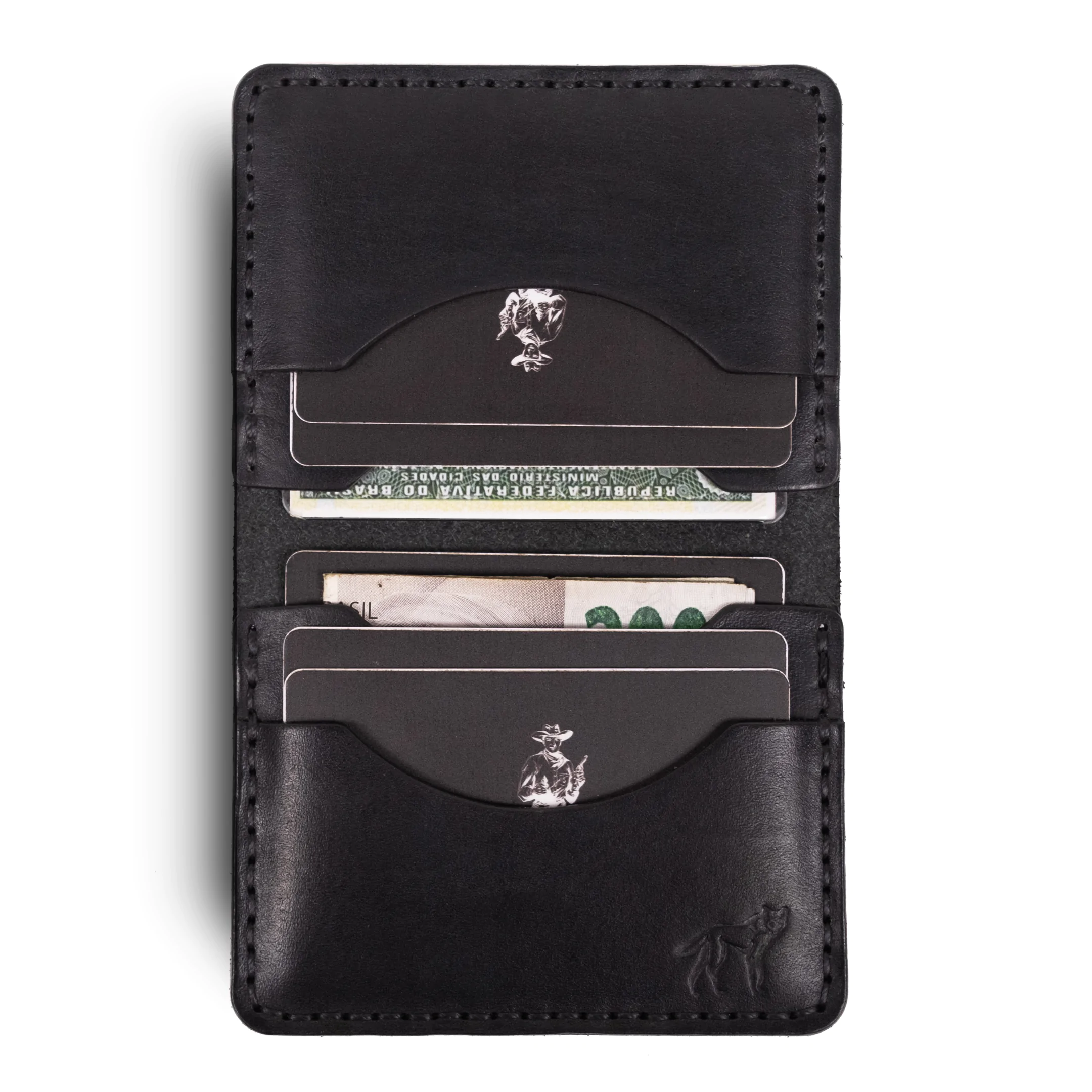 Carteira de Couro No.22 Preta - Imagem 2