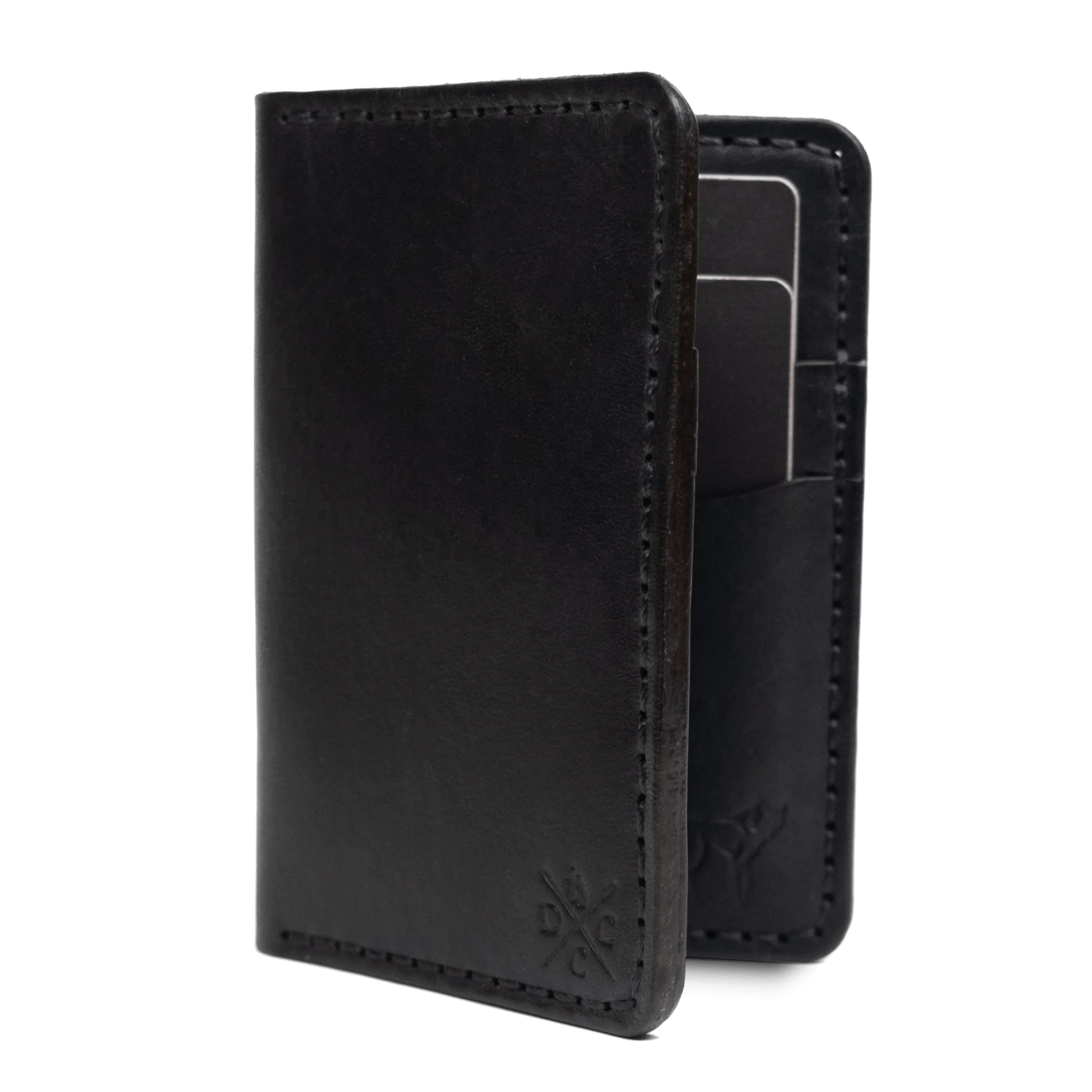 Carteira de Couro Vertical NO.6 Preta - Imagem 3