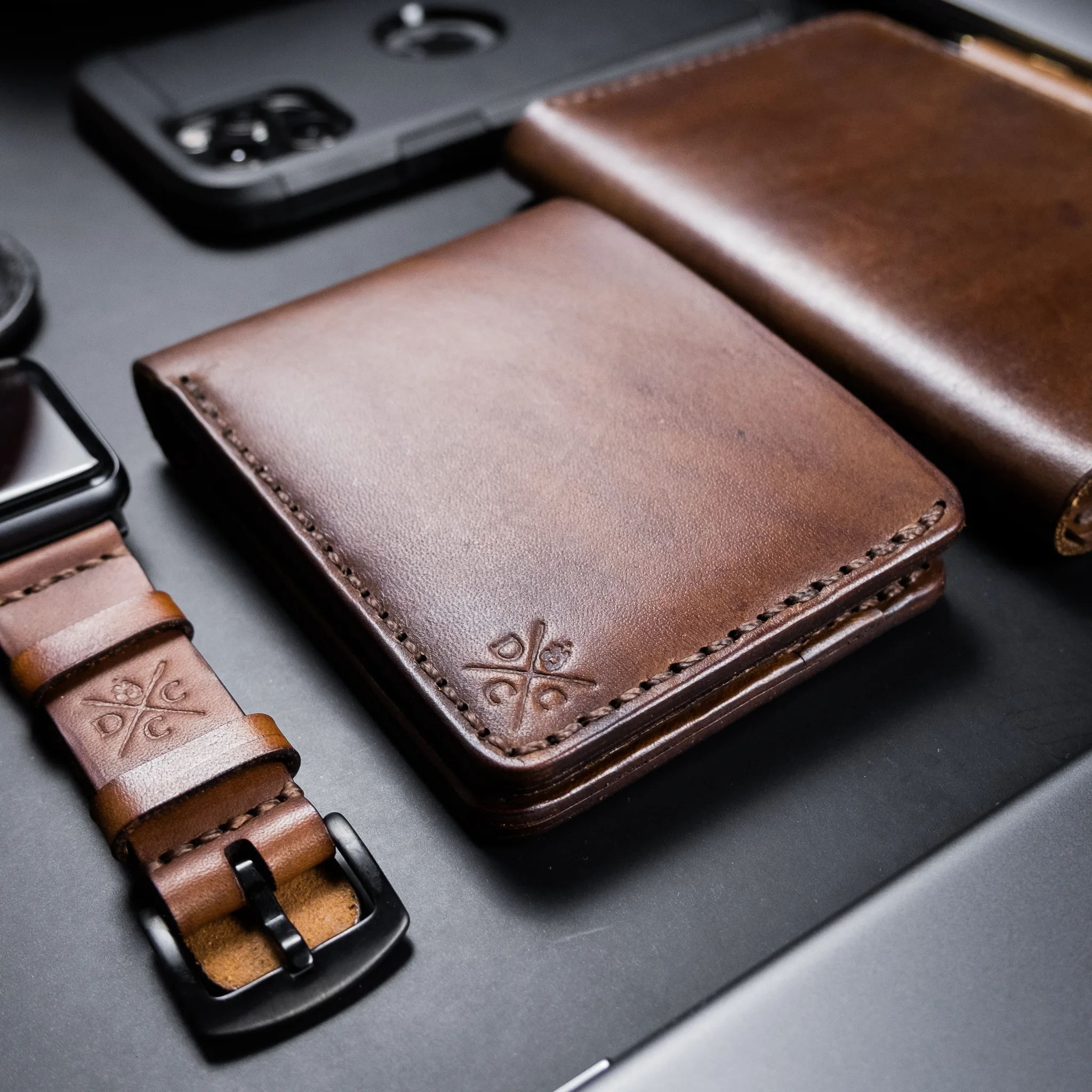 Carteira de Couro Bifold No.7 Marrom - Imagem 6