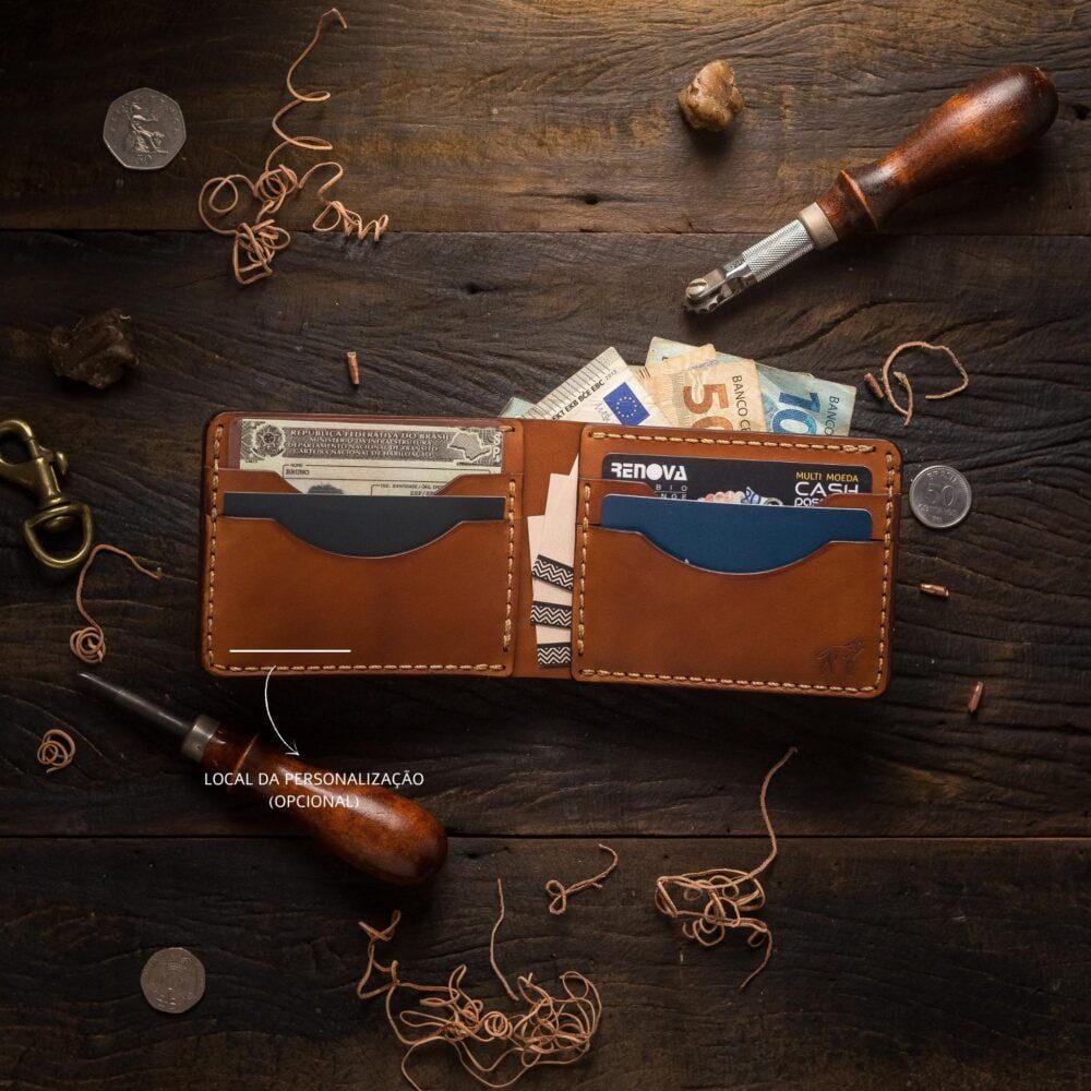 Carteira de Couro Bifold No.7 Havana - Imagem 7
