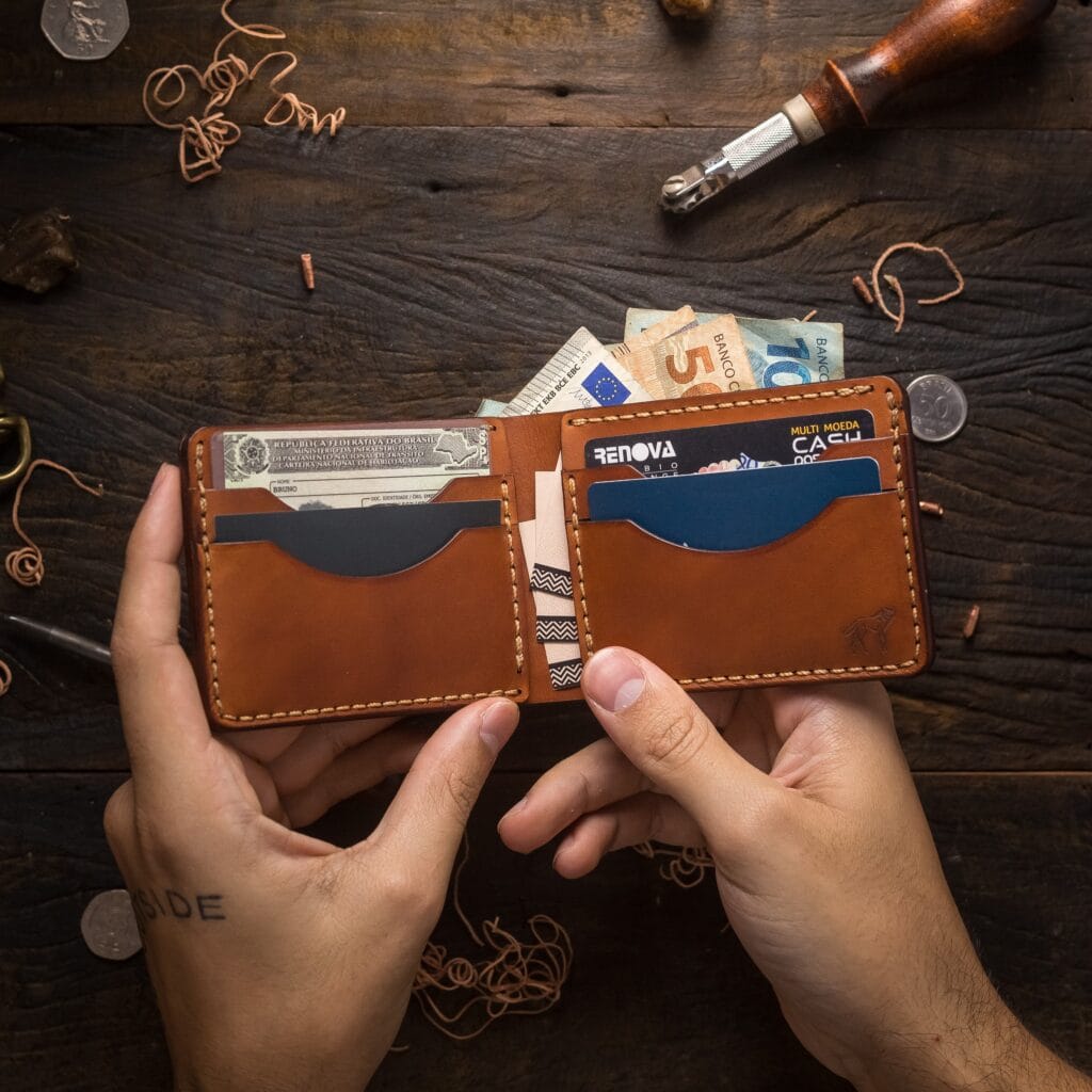 Carteira de Couro Bifold No.7 Havana - Imagem 3