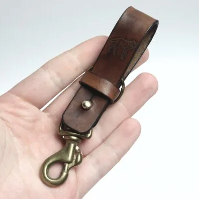 Chaveiro de Cinto Latão Marrom