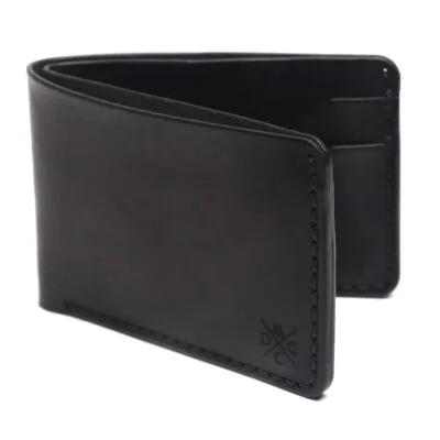 Carteira de Couro Bifold NO.5 Preta