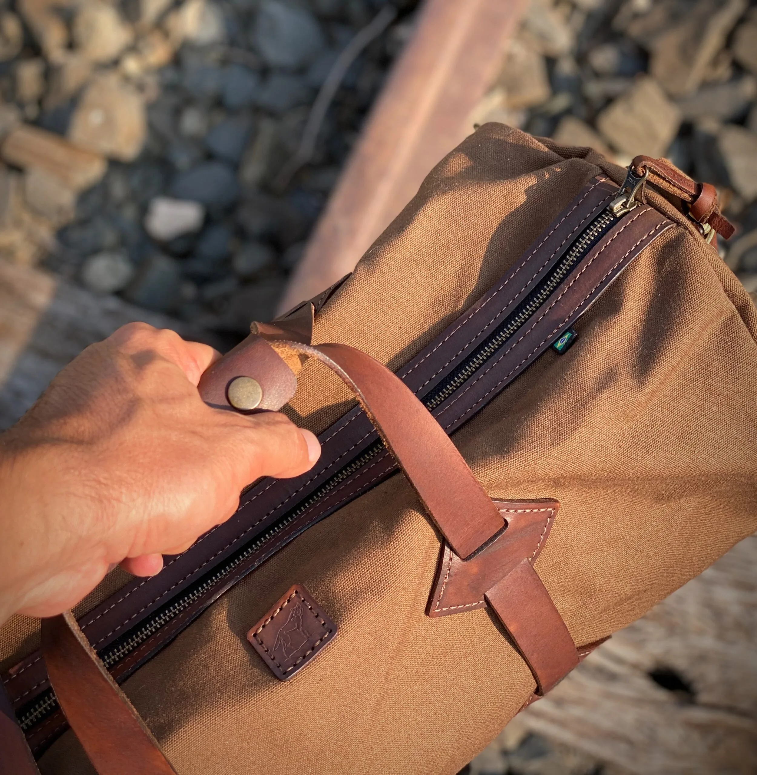 Mala Duffle Bandeirantes Marrom - Imagem 6