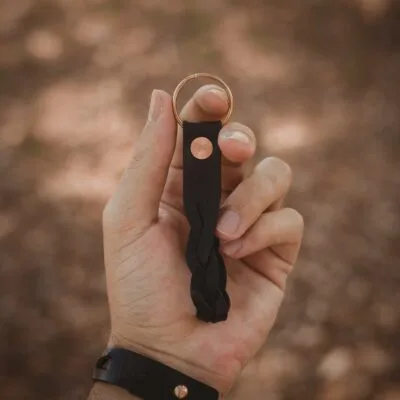 Chaveiro Trançado Preto