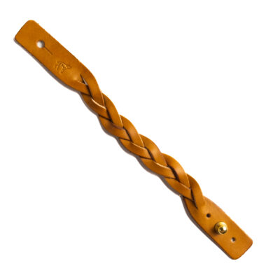 Pulseira de Couro Trançada Havana