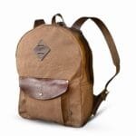 Mochila Lona Encerada e Couro