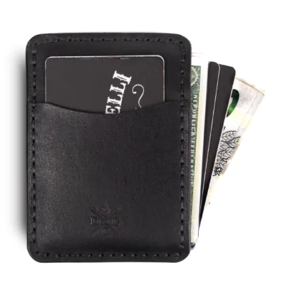 Carteira de Couro Vertical No.3 Preta