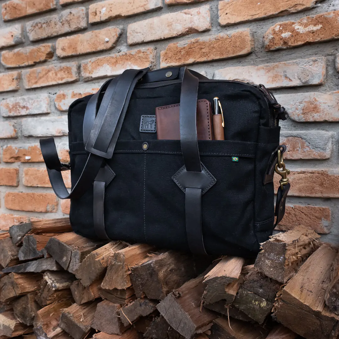 Mala Carteiro NO.16 Preta - Imagem 6