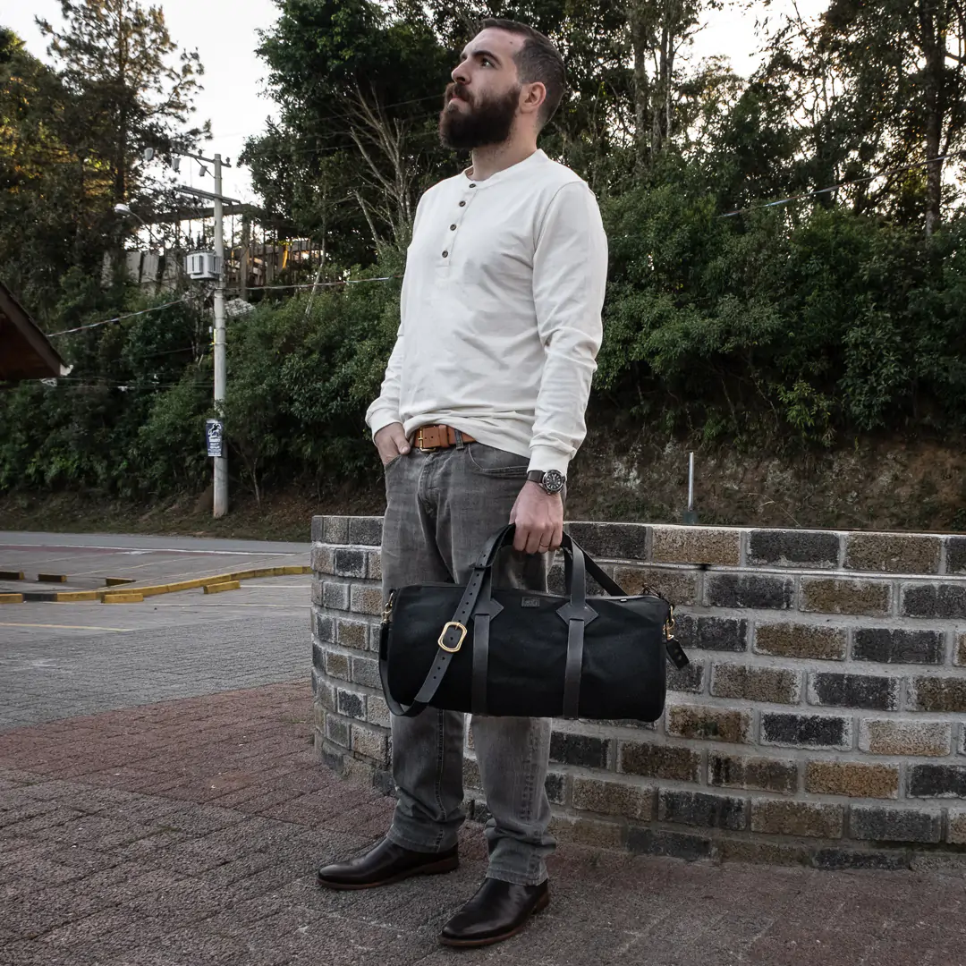 Mala Duffle Bandeirantes Preta - Imagem 2