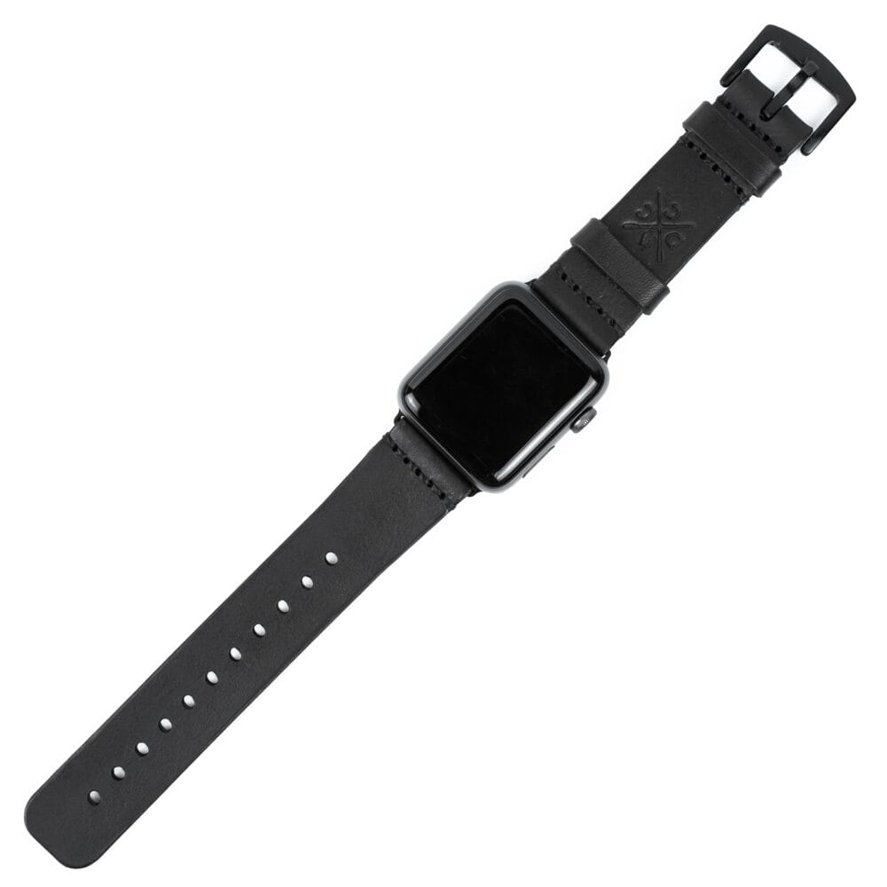 Pulseira de Couro Apple Watch Preta - Imagem 2