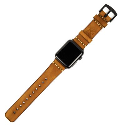 Pulseira de Couro Apple Watch Havana
