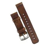 Pulseira de Couro Relógio Marrom