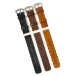 KIT 3 Pulseiras de Couro Relógio