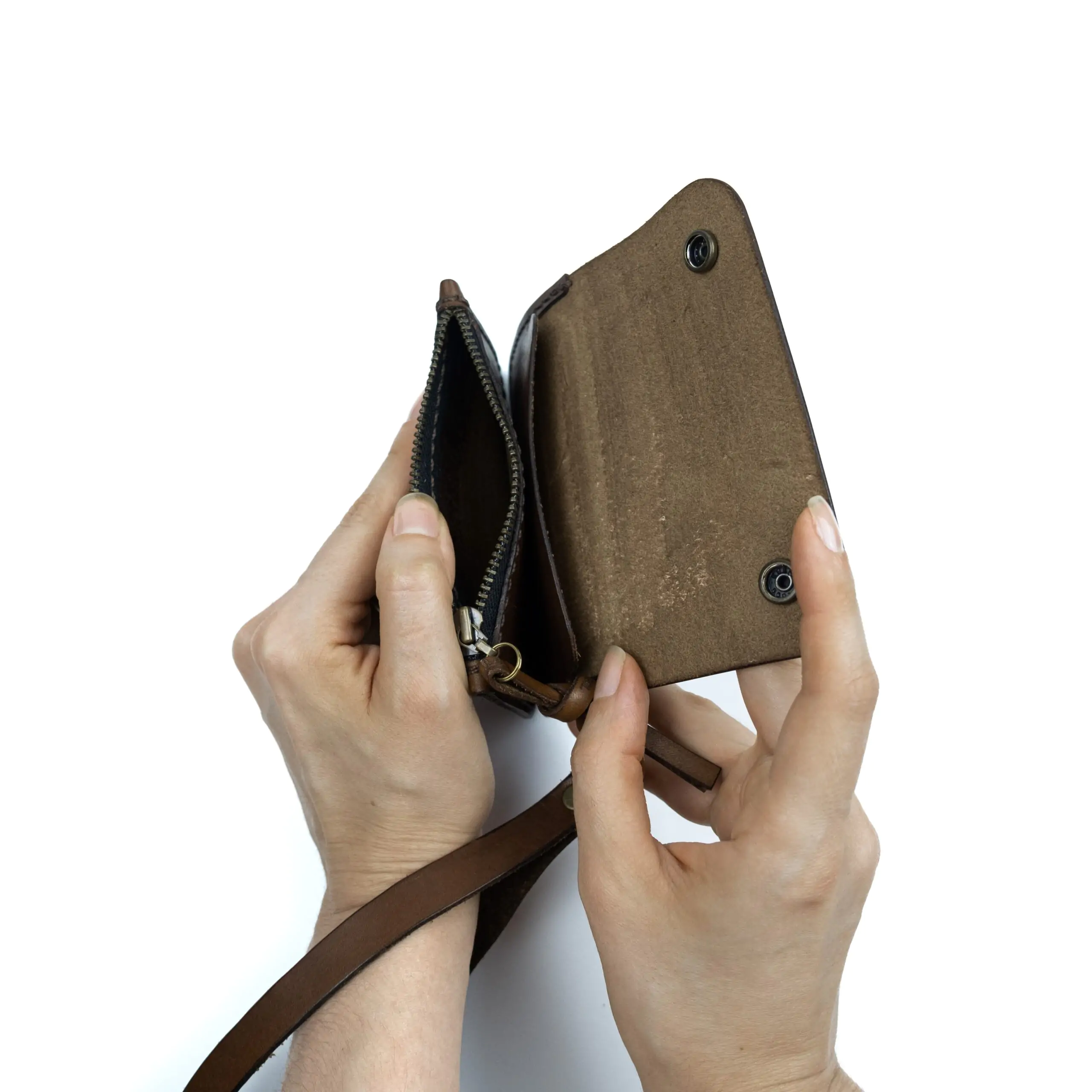 Carteira de Couro SARA Marrom - Imagem 11