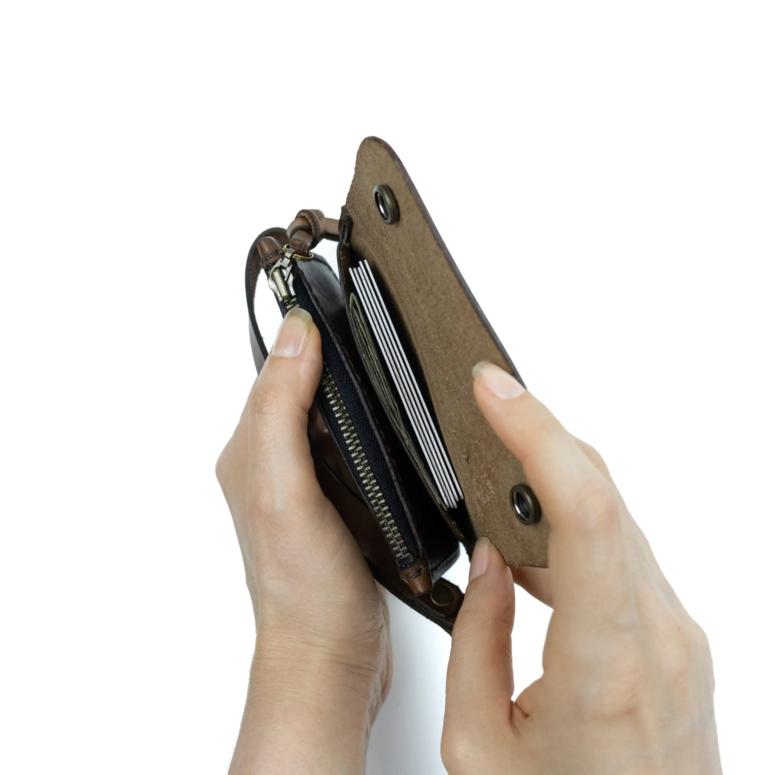 Carteira de Couro SARA Marrom - Imagem 14