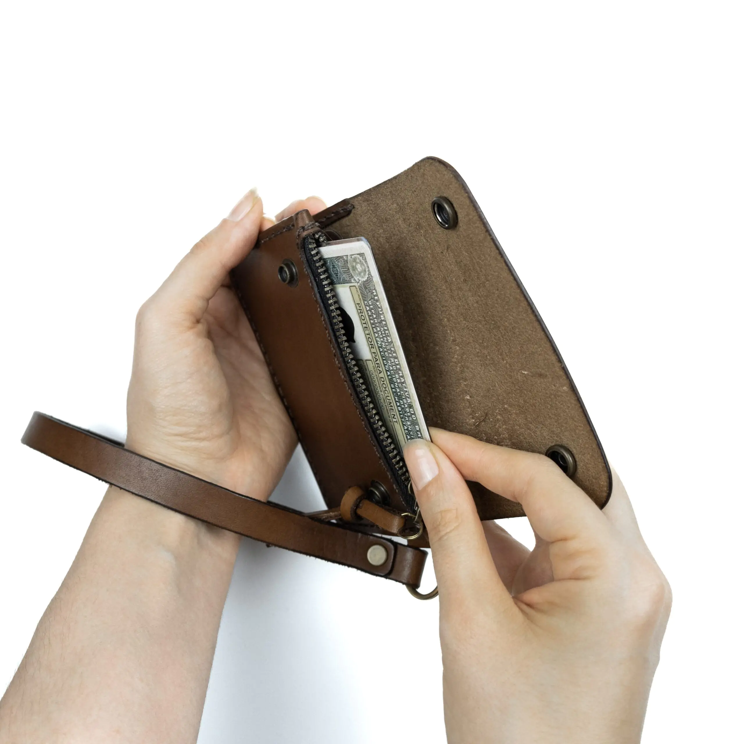 Carteira de Couro SARA Marrom - Imagem 13