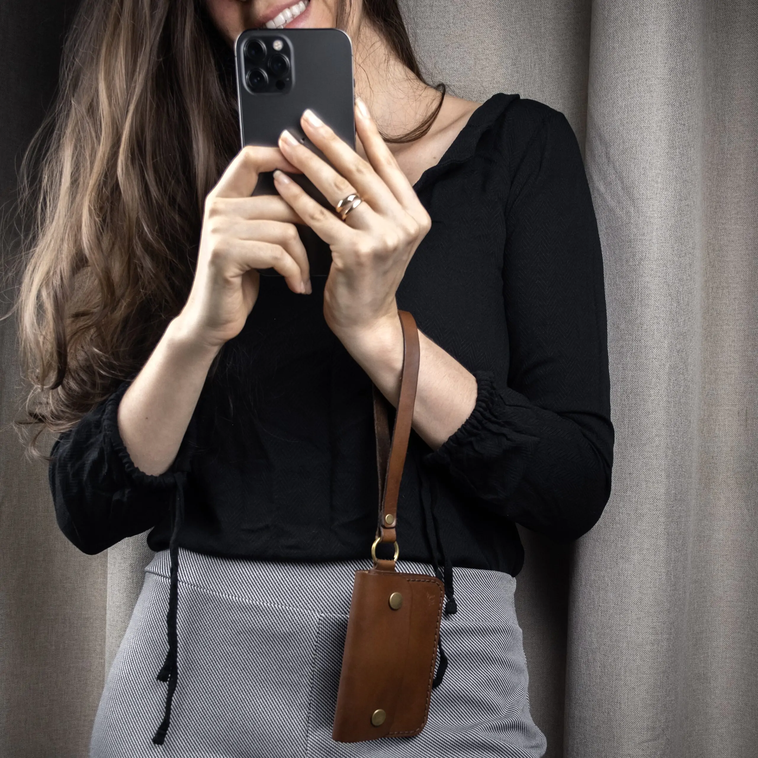 Carteira de Couro SARA Marrom - Imagem 5