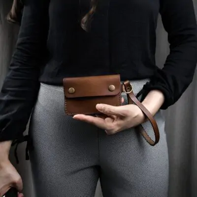 Carteira de Couro SARA Marrom