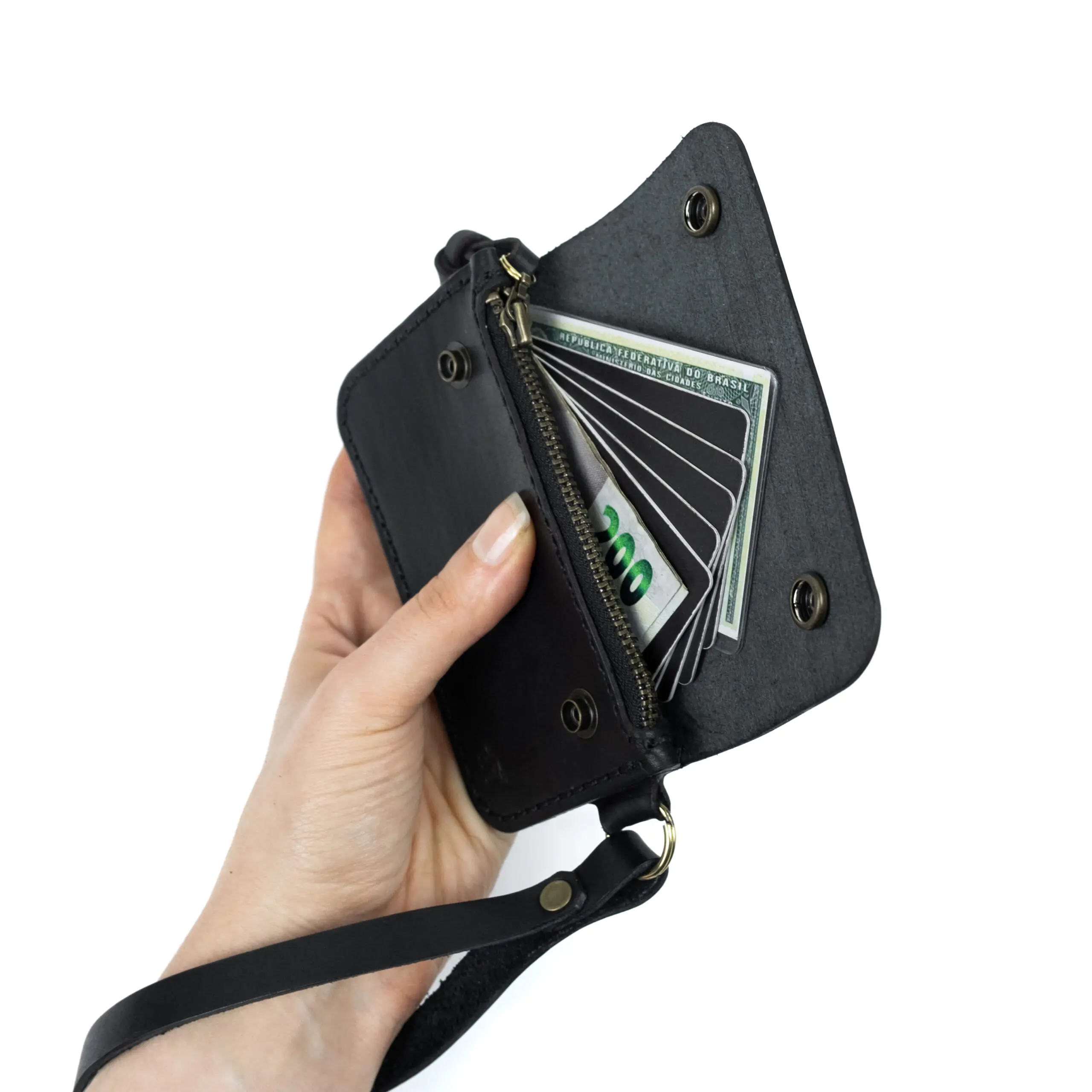 Carteira de Couro SARA Preta - Imagem 8