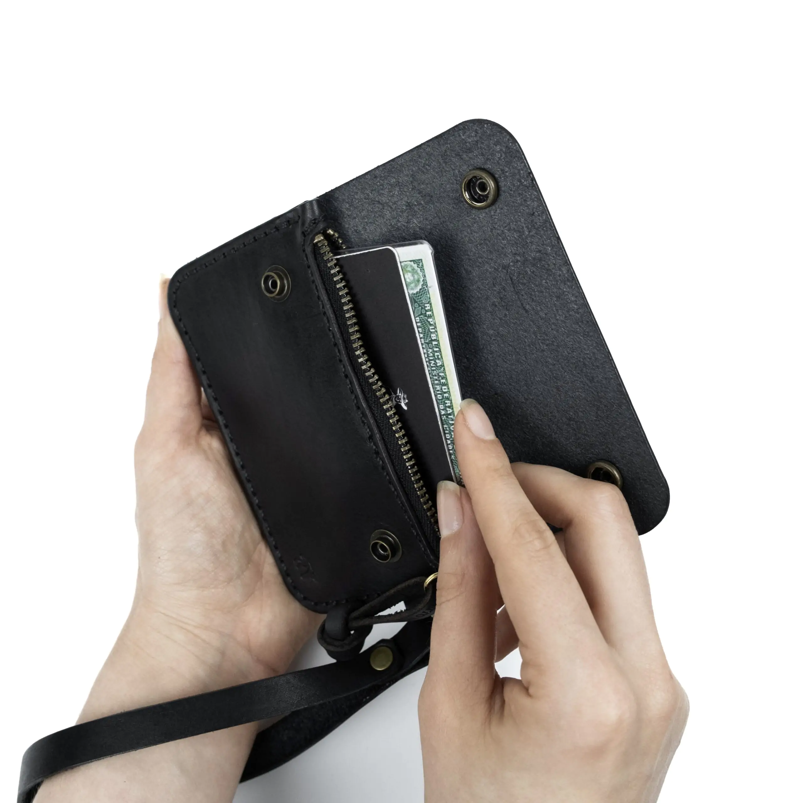 Carteira de Couro SARA Preta - Imagem 11