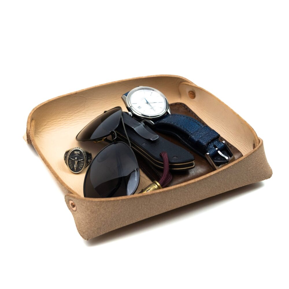 Organizador de Mesa em Couro Cru - Imagem 2