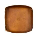 Organizador de Mesa em Couro Havana